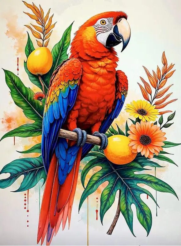 🌴 Perroquet Exotique
