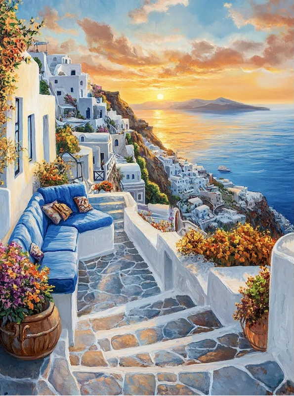 🌇 Terrasse Santorin