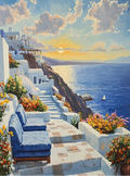 🌅 Falaise Santorin