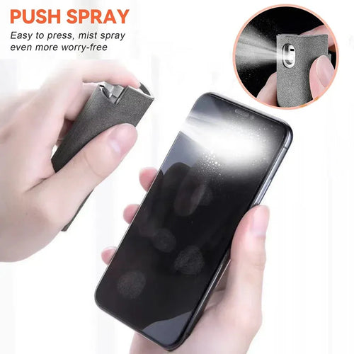 2 in 1 Screen Cleaner Spray Bottle Computer Cellphone Screen Cleaner with Microfiber Cloth Set Cleaning Tools Cleaning Supplies