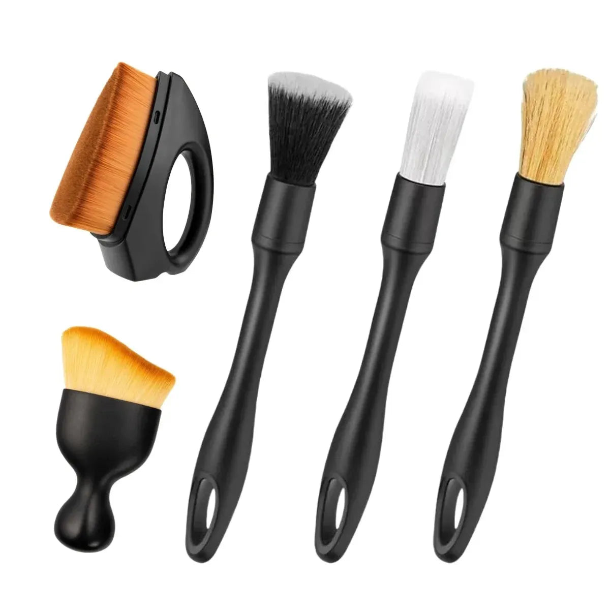 4-5PCS Car Detailing Brush Set Air Conditioning Vent Clean Crevice Sweep Dust Duster Auto Interior with Brush Car Wash Tool Set