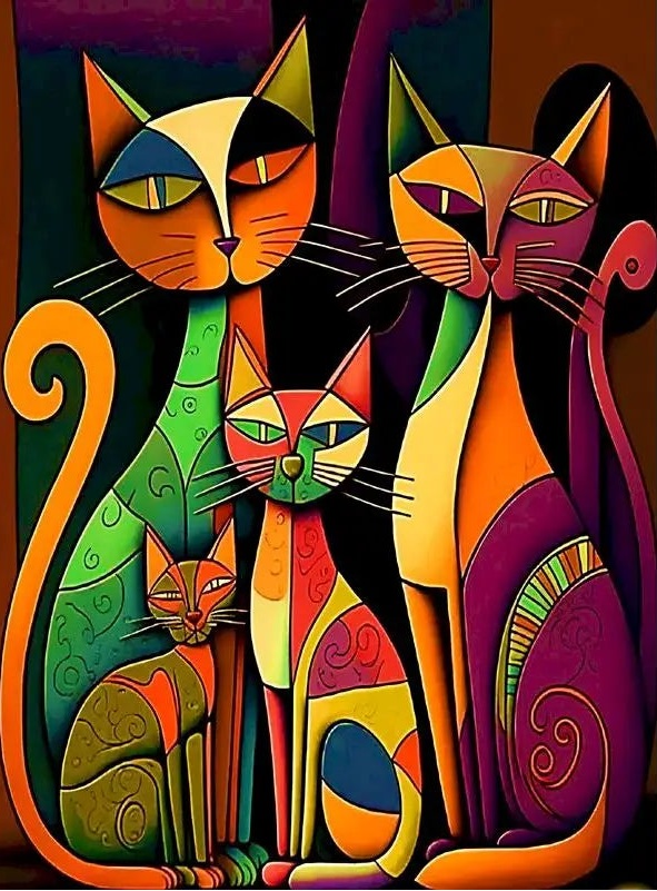 🐱 Chats Cubistes