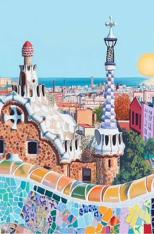 🎨 Barcelone Mosaïque