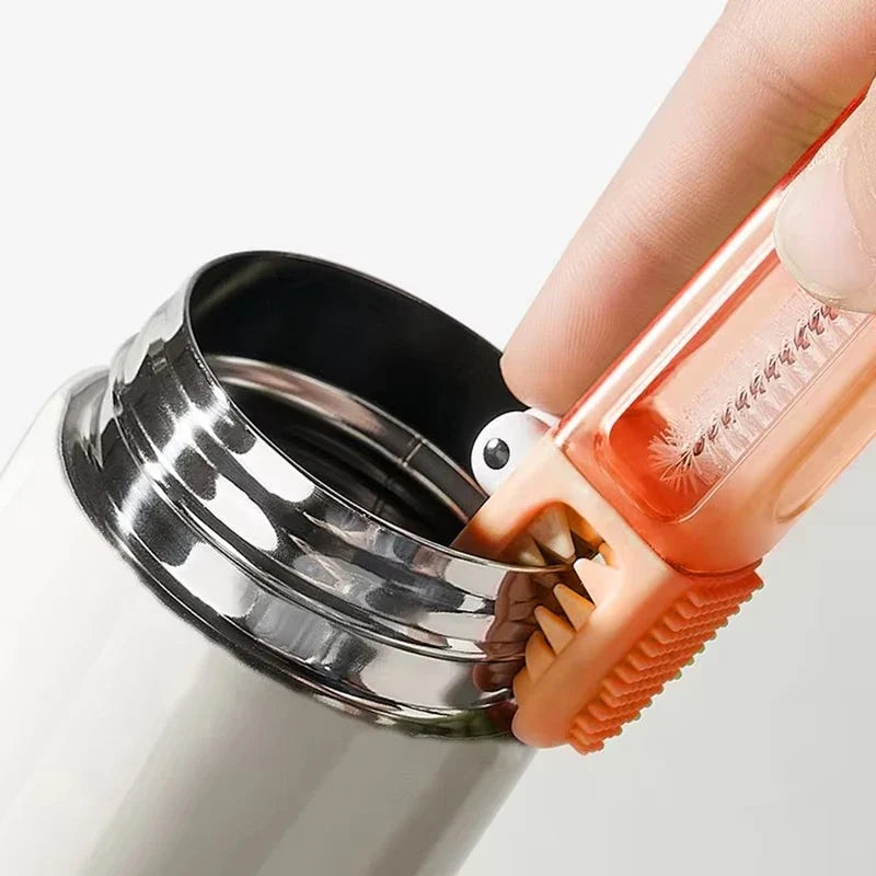 3 In 1 Multifunctional Cleaning Brush Tiny Bottle Cup Lid Detail Brush Straw Cleaner Tools Household Kitchen Cleaning Tools